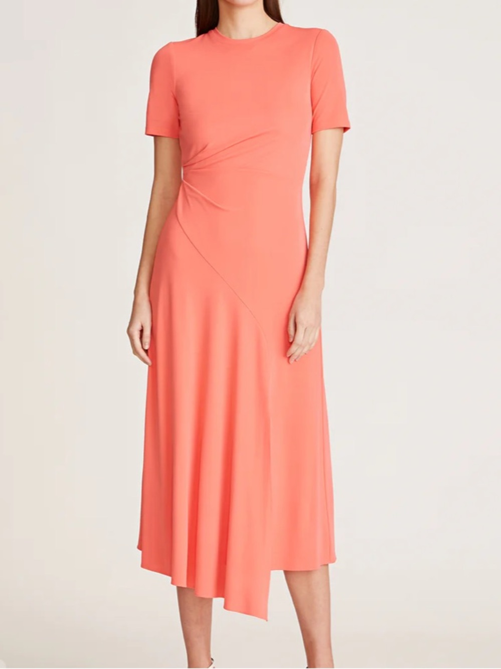 HALSTON Women’s Coral Midi Dress Size 6